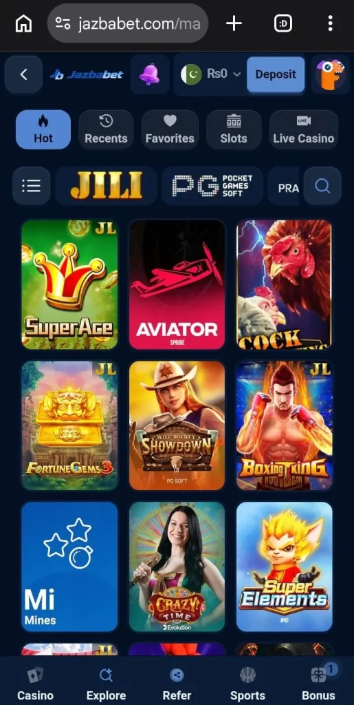 JazbaBet Game